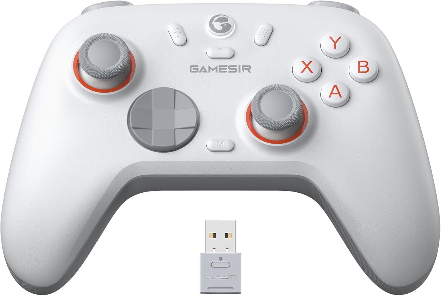 Nova 2 Lite kablosuz kontrol cihazı, Hall efektli Joysticks & Triggers, 2.4G & Wired 1000 Hz polling rate, makro back butonları, PC GamePad PC/Switch/Steam/iOS/Android ile uyumlu (beyaz) - Görsel 3