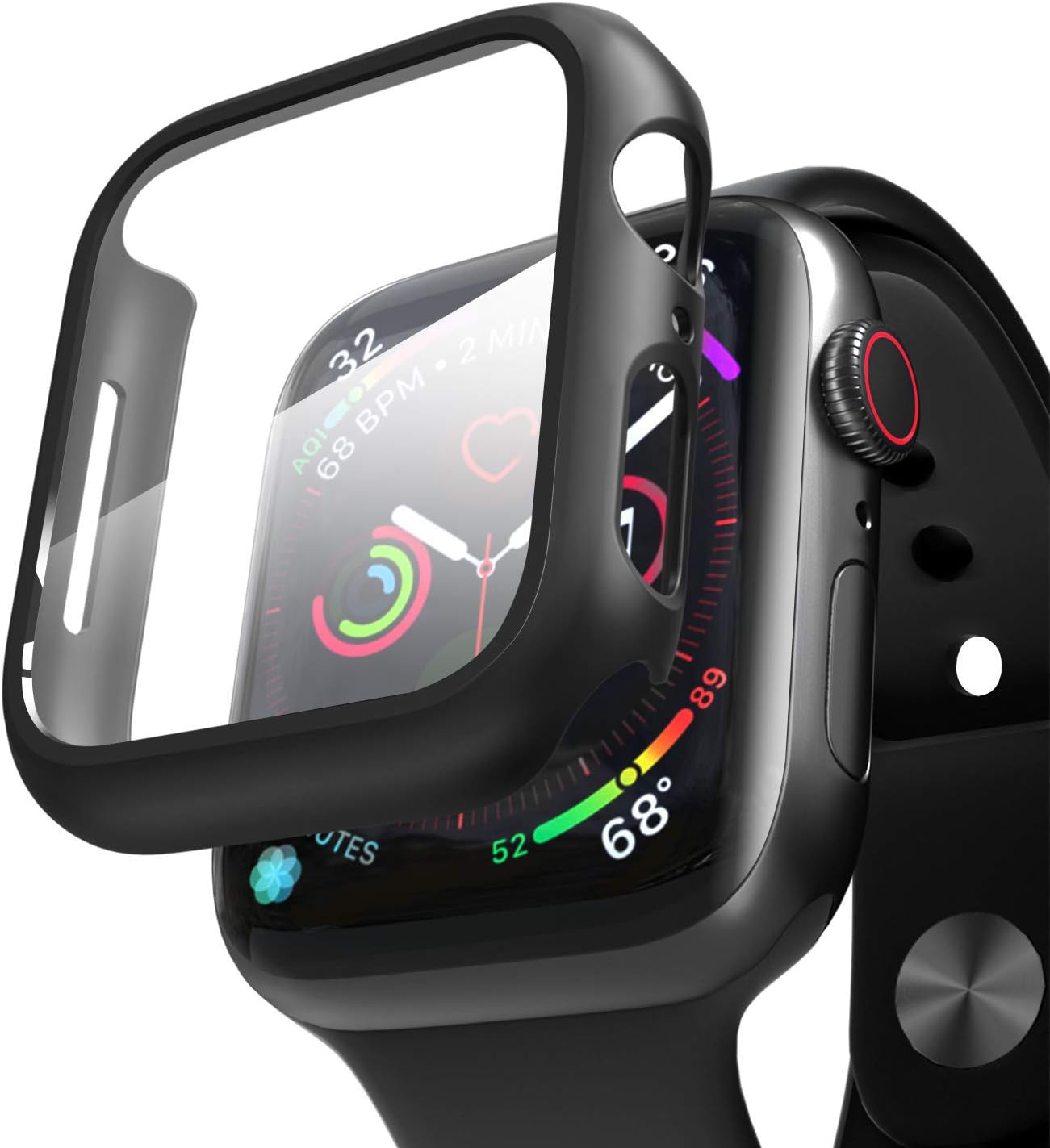Alternative view of Apple Watch Ultra için Kılıf Matte Premium Slim WatchBand Siyah [Watch Ultra ile Uyumlu Kılıf - Siyah]
