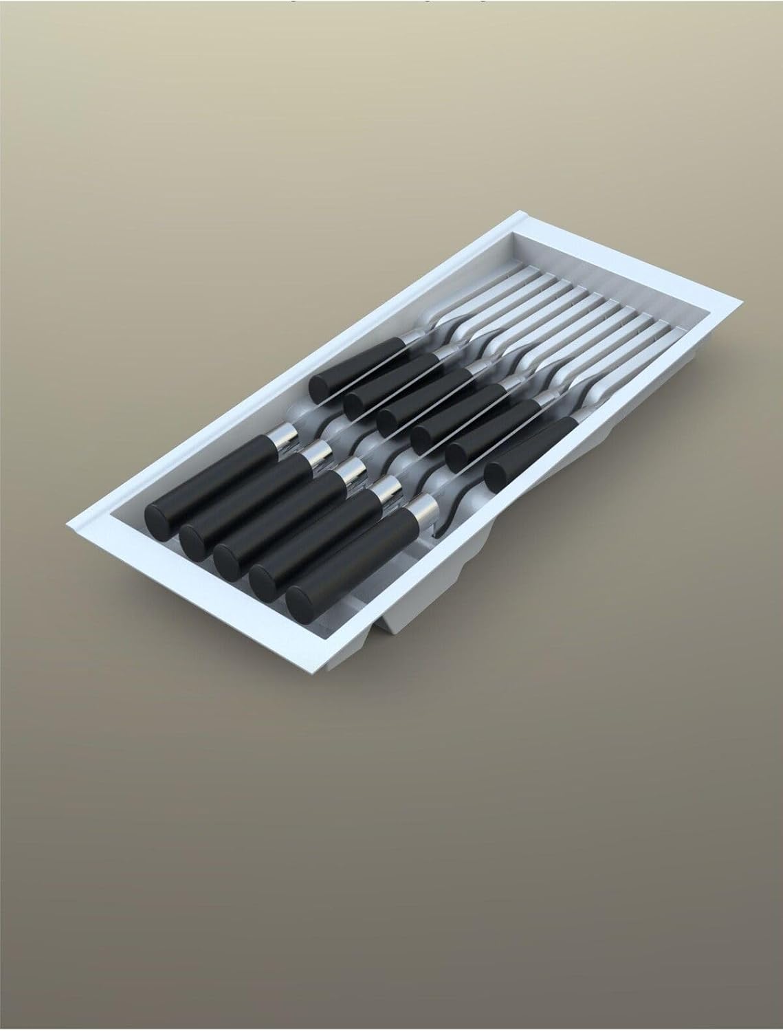 tify Mutfak Çekmece Içi Beyaz Modüler Bıçaklık 20,5Cm X 48Cm (Boydan 4CM Kesilebilir) - Görsel 3