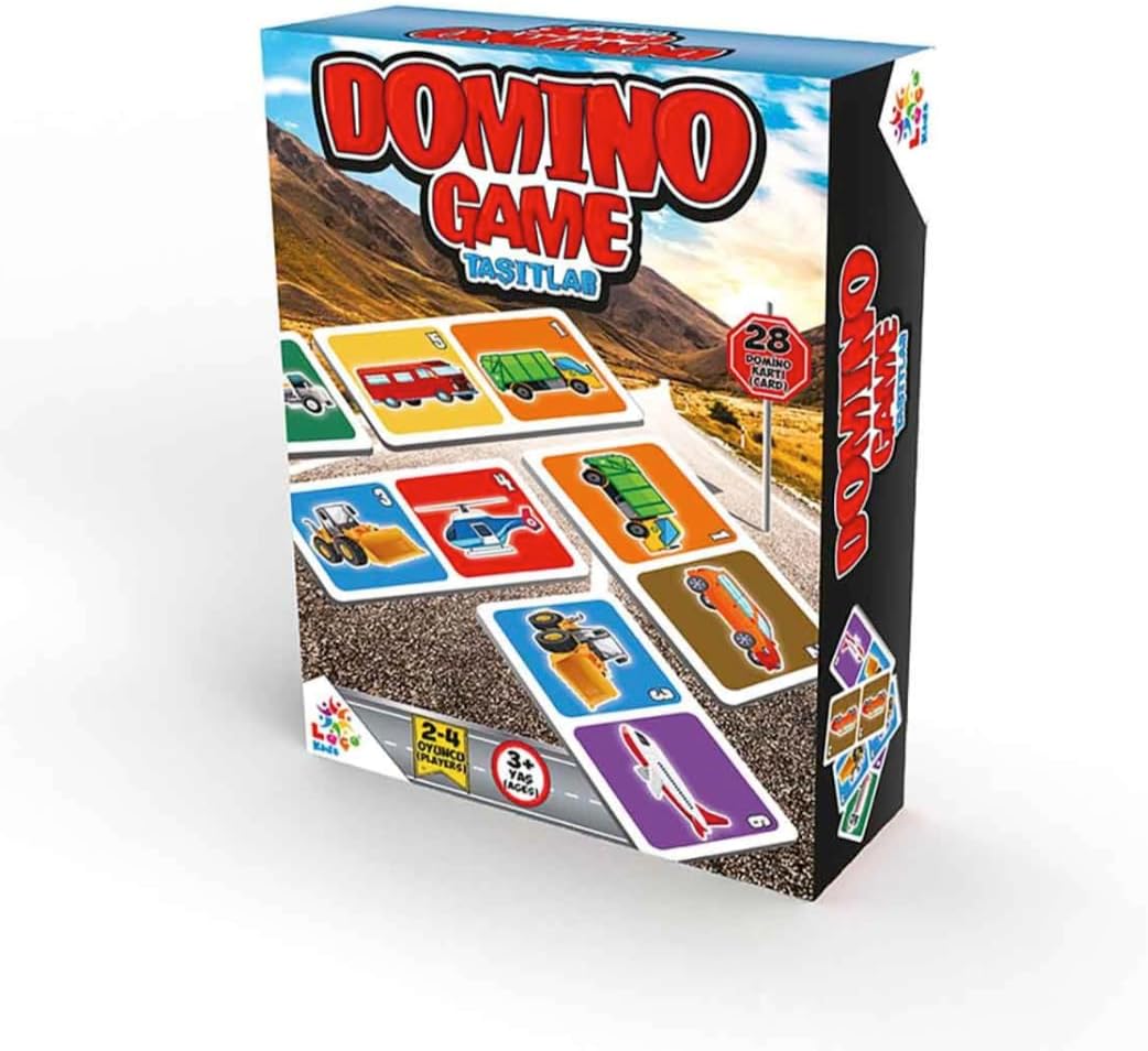 Alternative view of Arsimo Taşıtlar Temalı 28 Parça Domino Oyun Seti, 2-4 Oyuncu, 3+ Yaş
