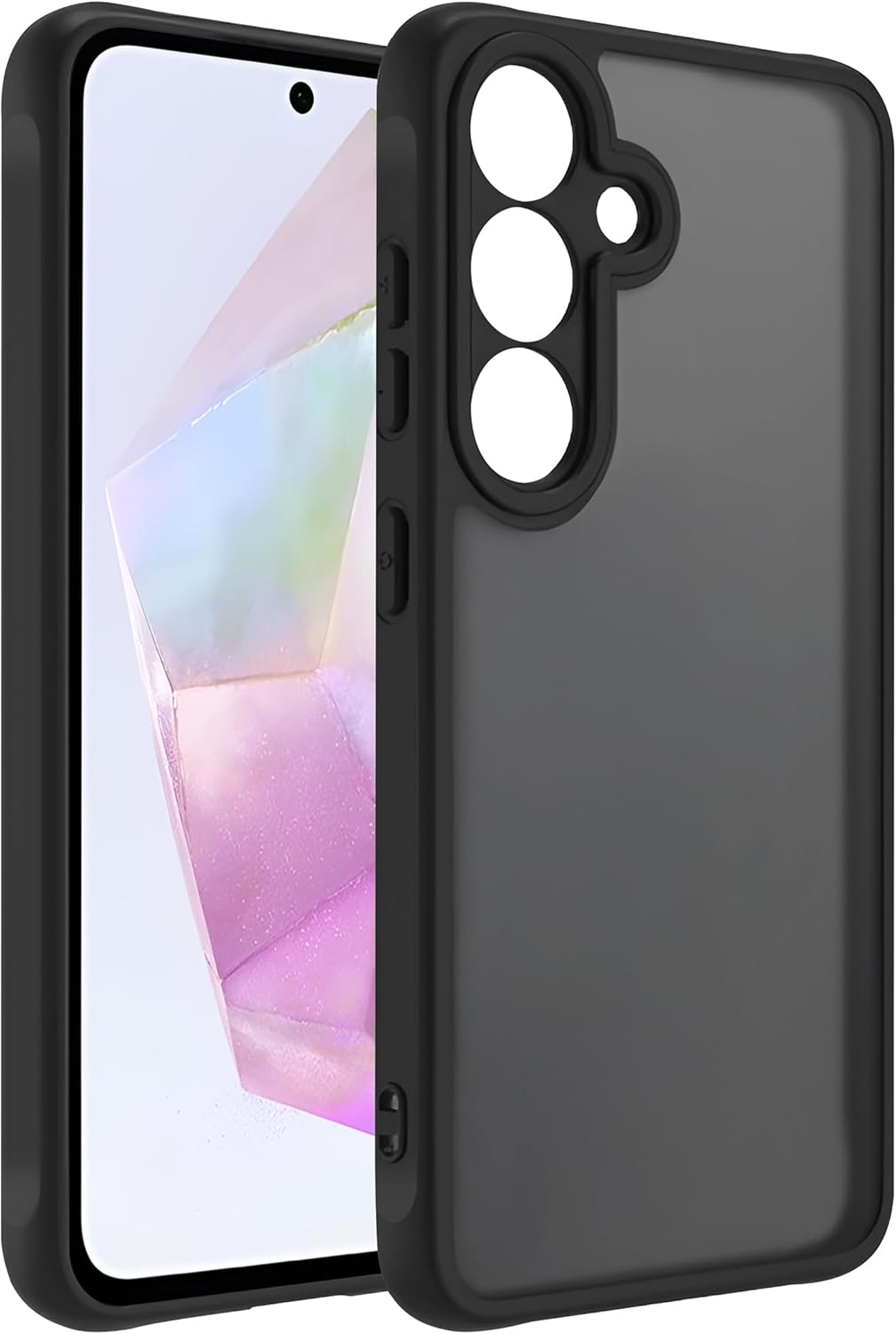 Galaxy A26 için Basic Serisi Yükseltilmiş Lens Çerçeveli Ultra Güçlü Darbeye Dayanıklı Yumuşak Silikon Mat Kılıf (Galaxy A26) - Görsel 3