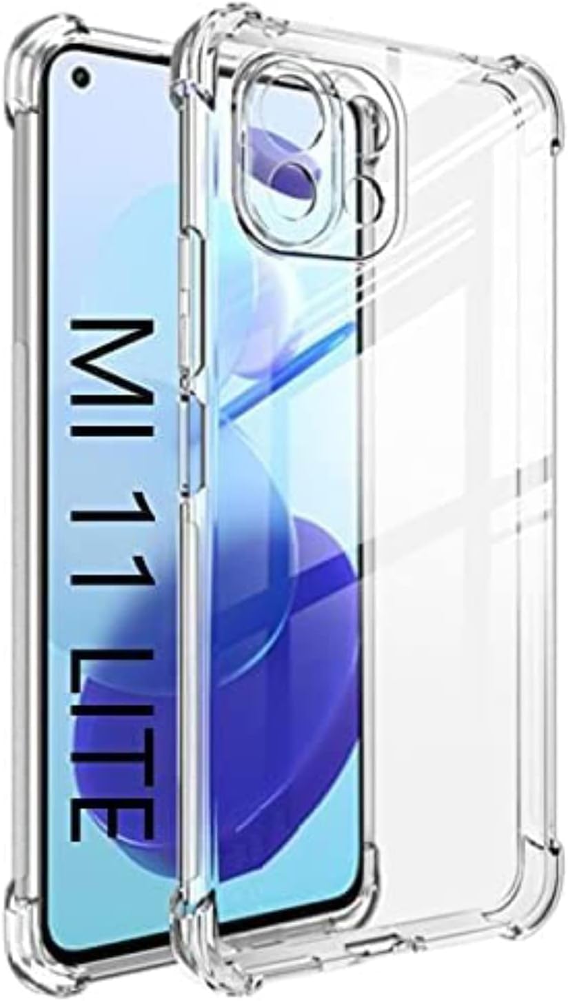 Xiaomi Mi 11 Lite ile uyumlu Kapak Köşe Korumalı AirBag Antishock Şeffaf Silikon Kılıf - Görsel 3