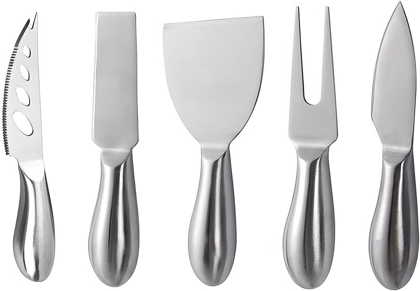 Alternative view of Çelik 5 Parça Silver Peynir Bıçağı Seti Peynir Dilimleyici cin621by