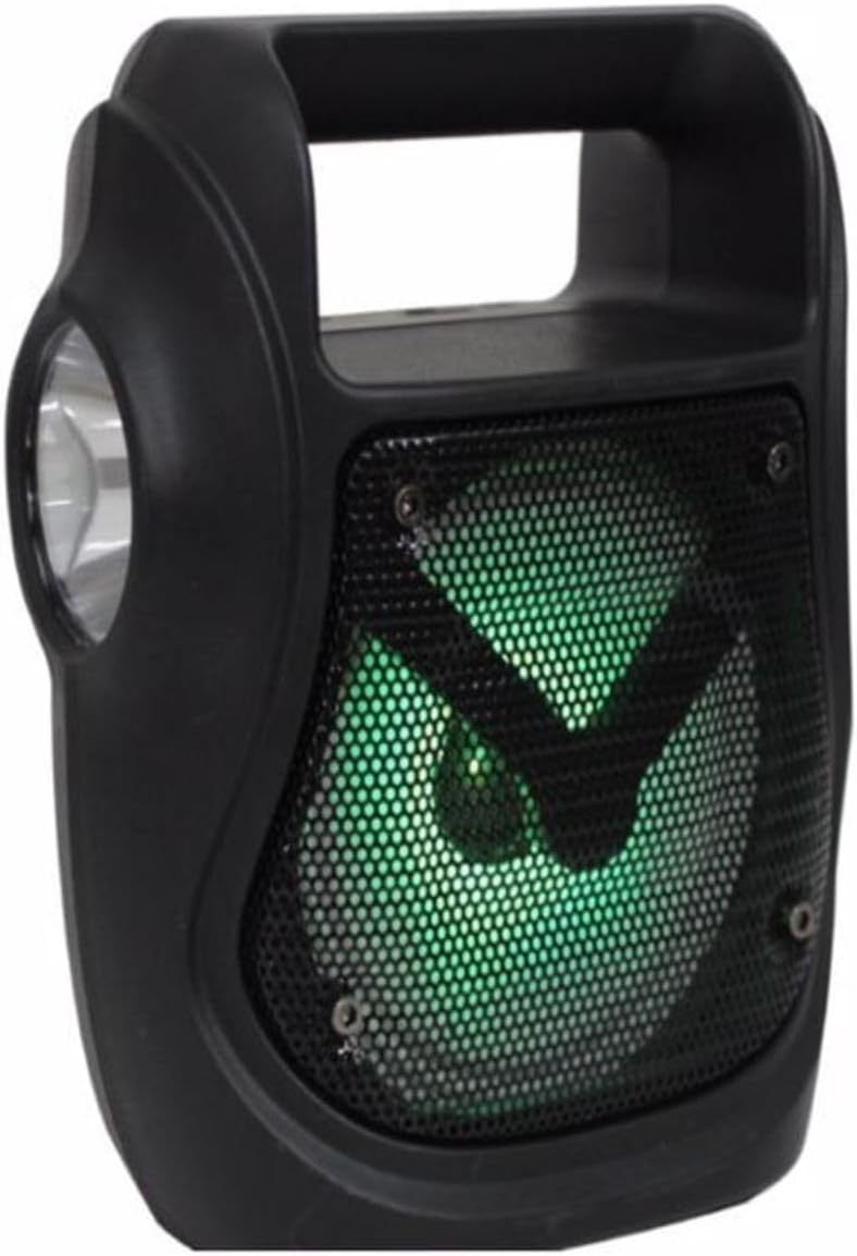 Alternative view of Işıklı 4" Taşınabilir 5w Bluetooth Hoparlör El Fenerli Fm Radyo Usb/tf/aux Destekli Extra Bass