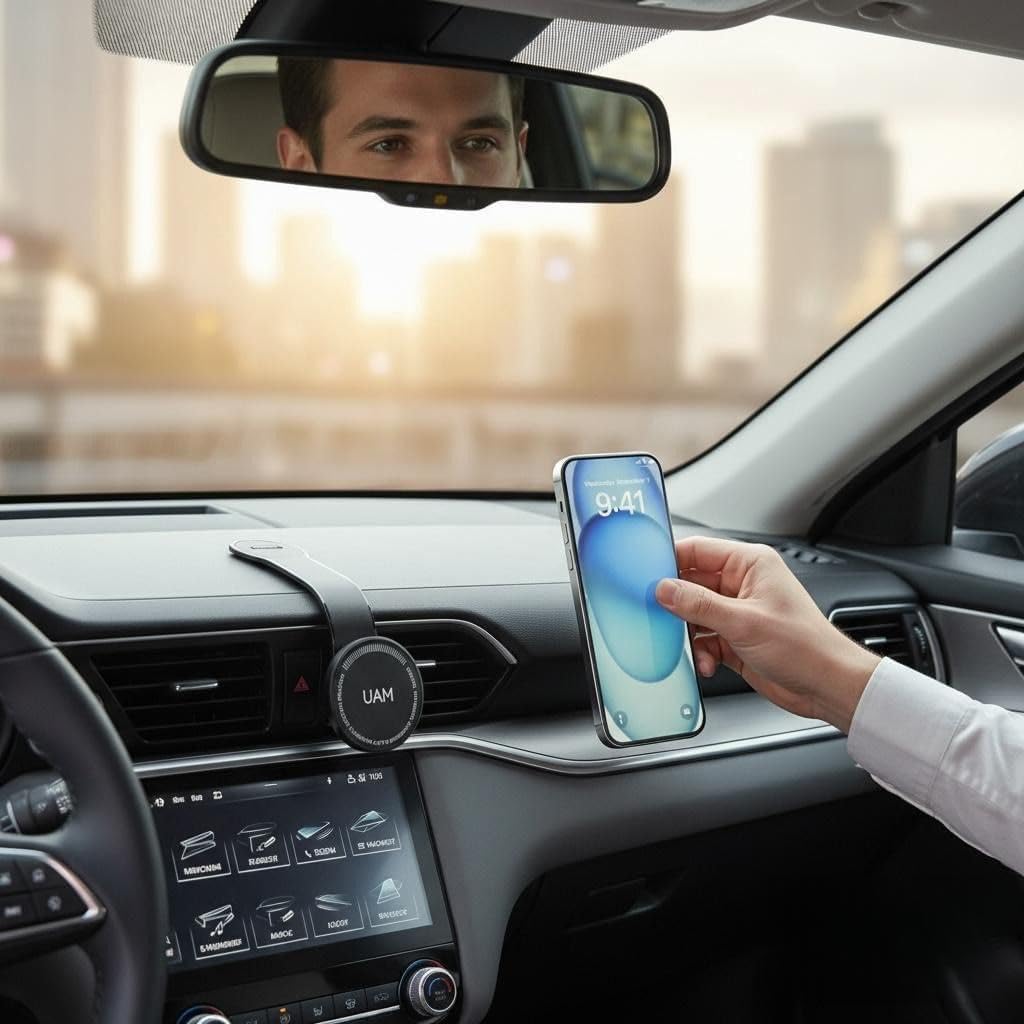 UAM CT-03 Manyetik Araç Telefon Tutucu, 360 Derece Dönebilir, Güçlü Mıknatıslar, Tüm Cep Telefonlarına Evrensel Uyumluluk AAA Plus Kalite ÖZEL KAMPANYA FİYATLI ÜRÜN !!!