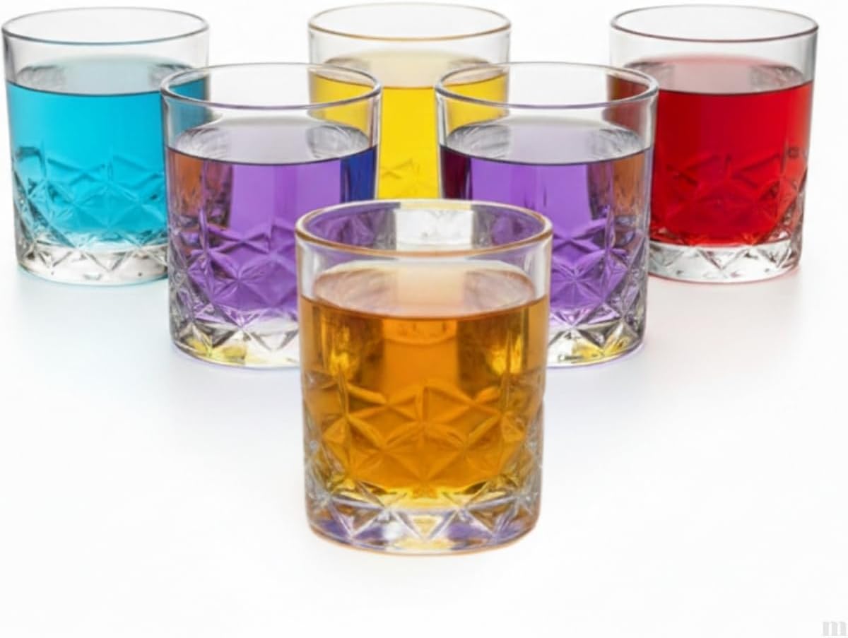 6’lı Kahve Yanı Bardağı Seti 75 ml – Desenli Cam Mini Bardak, Espresso & Türk Kahvesi Su Bardağı, Şık ve Dayanıklı Tasarım - Görsel 3