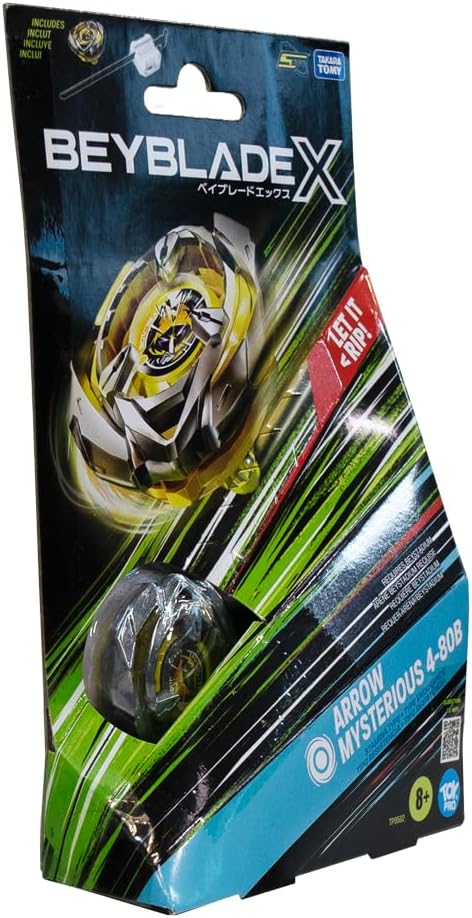 Alternative view of Beyblade X Arrow  4-80B Stamina Tipi Başlangıç Seti, Fırlatıcı Dahil, Sarı
