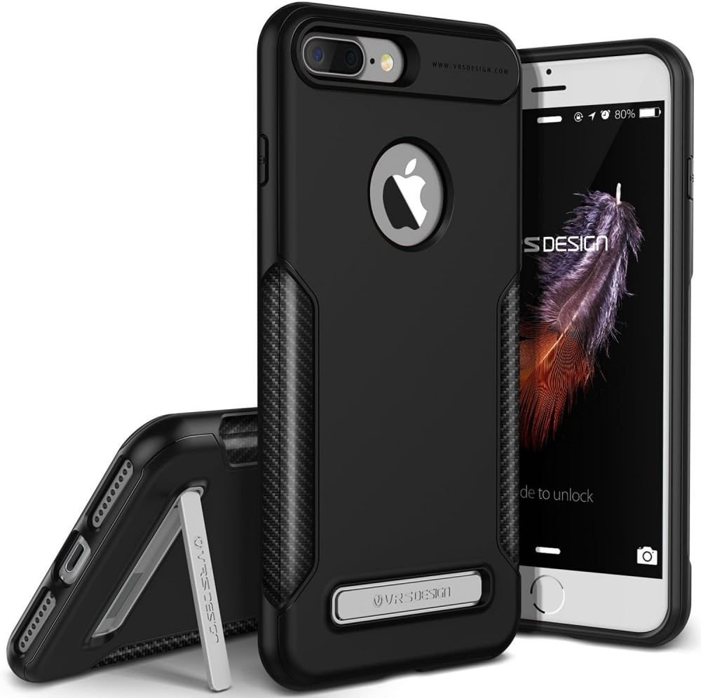 iPhone 7 Plus Carbon Fit Kılıf Black - Görsel 3