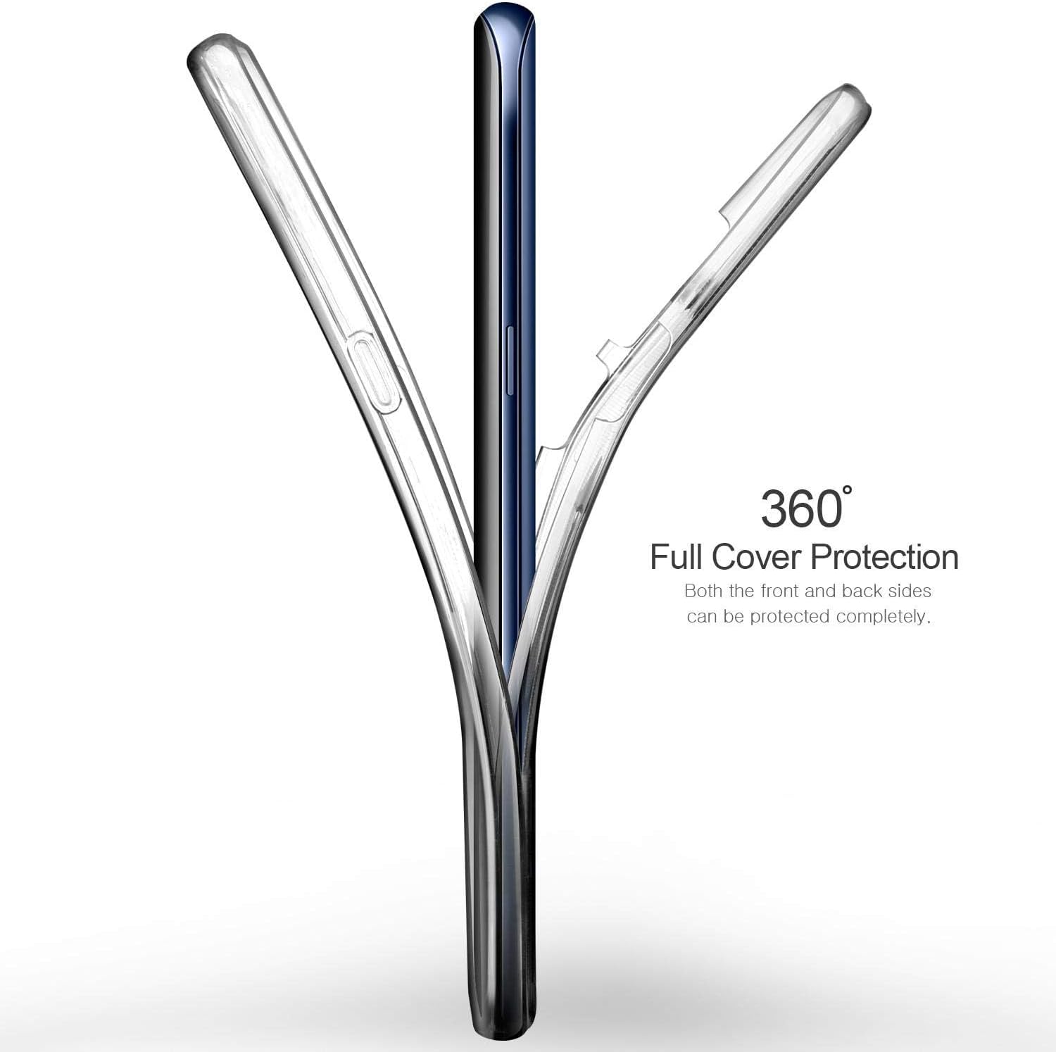 Xiaomi Redmi Note 9 360 Kılıf Şeffaf Ön Arka Silikon Kmp ile uyumlu