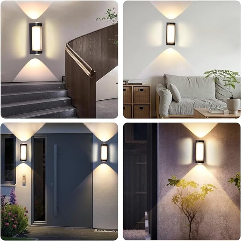 Alternative view of Dekoratif 3 Yönlü Led Aydınlatma 9w 3200K Gün Işığı İç ve Dış Mekan Cata Lara Led Aplik Duvar Lambası