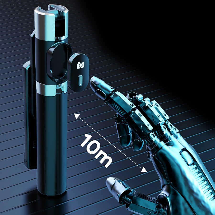 Senon P60 Plus Çok Fonksiyonlu Kumandalı Tripod Ve Selfie Çubuğu Zore Selfi Çubuğu Beyaz - Görsel 3