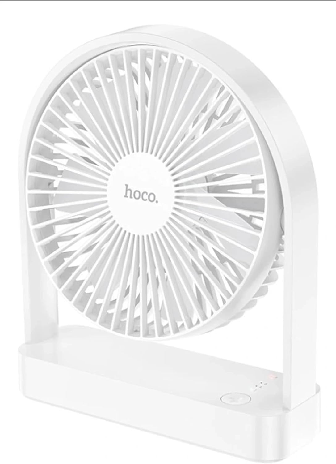 Hoco HX65 Ultra İnce Masaüstü Fan – 2000 mAh Şarjlı, 3 Hız (9 W), Sessiz ≤25 dB, USB‑C, Kompakt & Hafif (340 g)