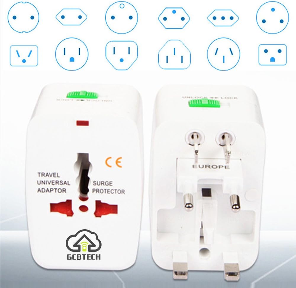 Alternative view of Universal seyahat fişi (150 ülkeler) Weltreise fiş/Seyahat Adaptörü/Power Charger Plug/All in One Universal World Travel adaptörü EU US UK AU China (Beyaz)