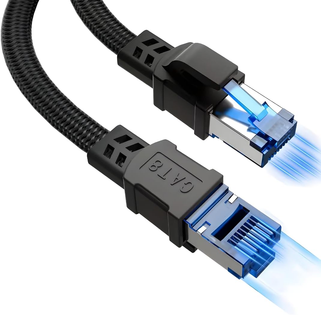 Alternative view of Vetech CAT 8 Ethernet Kablosu LAN Kablo 40Gbps 2000MHz Süper Hızlı Ağ Kablosu Gigabit PC, Laptop, PS5/4, Steam Deck, Xbox, Switch (10 Metre)