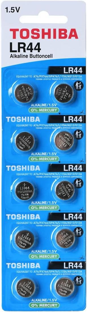 Alternative view of LR44 / 1154 / AG13 / A76 Düğme Piller Uzun Ömürlü - LR44 / 1154 / AG13 / A76 1,5 V Alkalin Pil, İşitme Cihazları, Saatler, Küçük Elektronik Cihazlar ve Daha Fazlası için - Madeni Para Pil