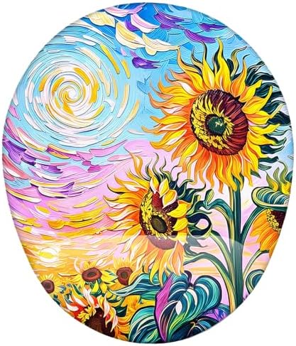 Alternative view of Van Gogh Temalı Ay Çiçekleri Mouse Pad