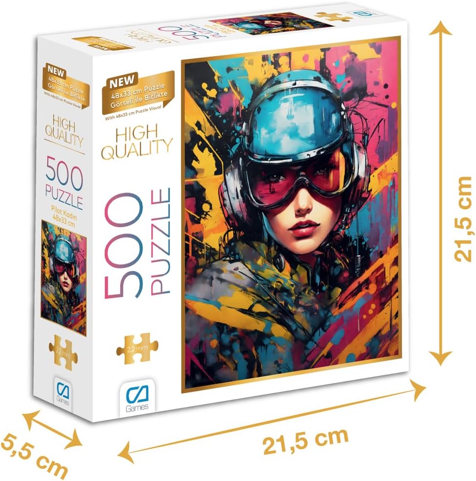 Alternative view of Pilot Kadın 500 Parça 2,2mm Kalınlık 48x33cm Profesyonel Hobi Puzzle Yapboz Serisi