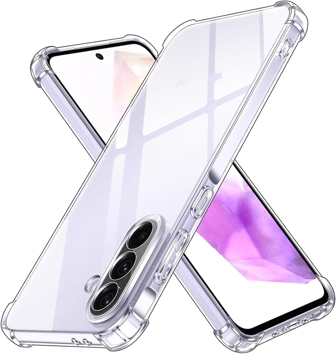 Alternative view of Galaxy A56 Kapak Kamera Korumalı Airbag Antishock Köşe Korumalı Şeffaf Silikon Kılıf