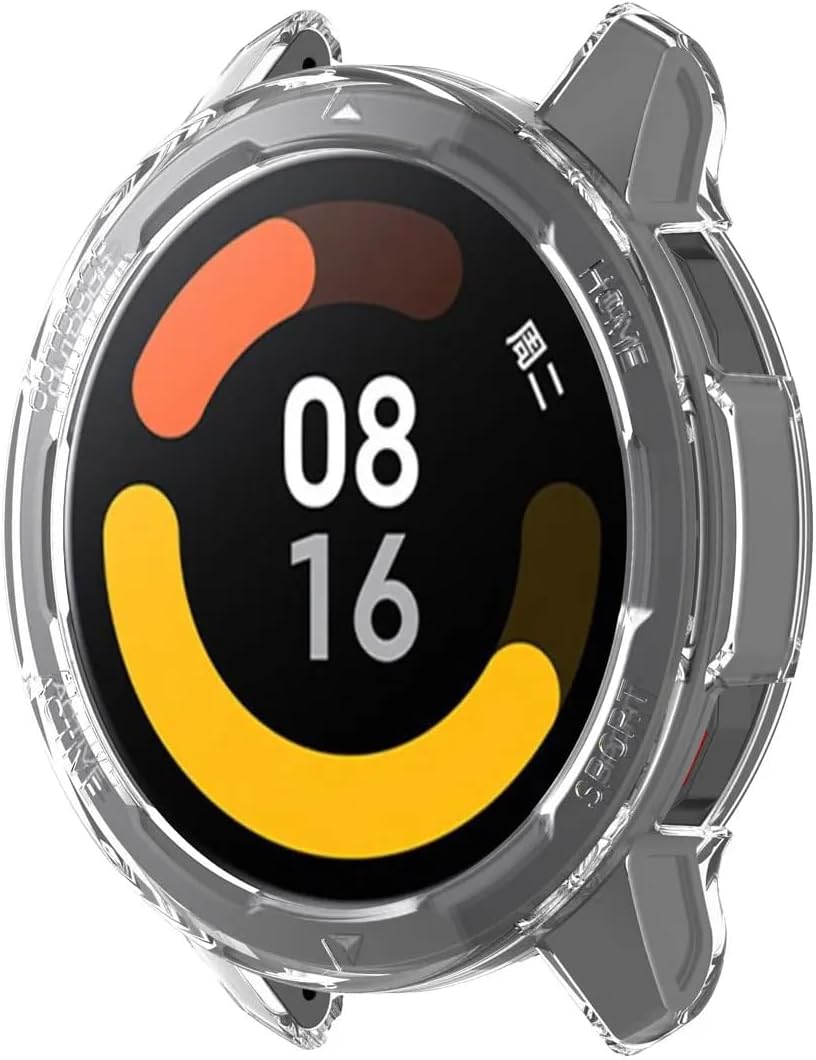 Xiaomi Watch S1 Active Gl ile Uyumlu Toz ve Kirden Koruyan Sadece Kasa Koruma Ekran Açık Xiaomi Watch S1 Active Gl ile Uyumlu Akıllı Saat Çerçeve Koruması (Şeffaf) - Görsel 3