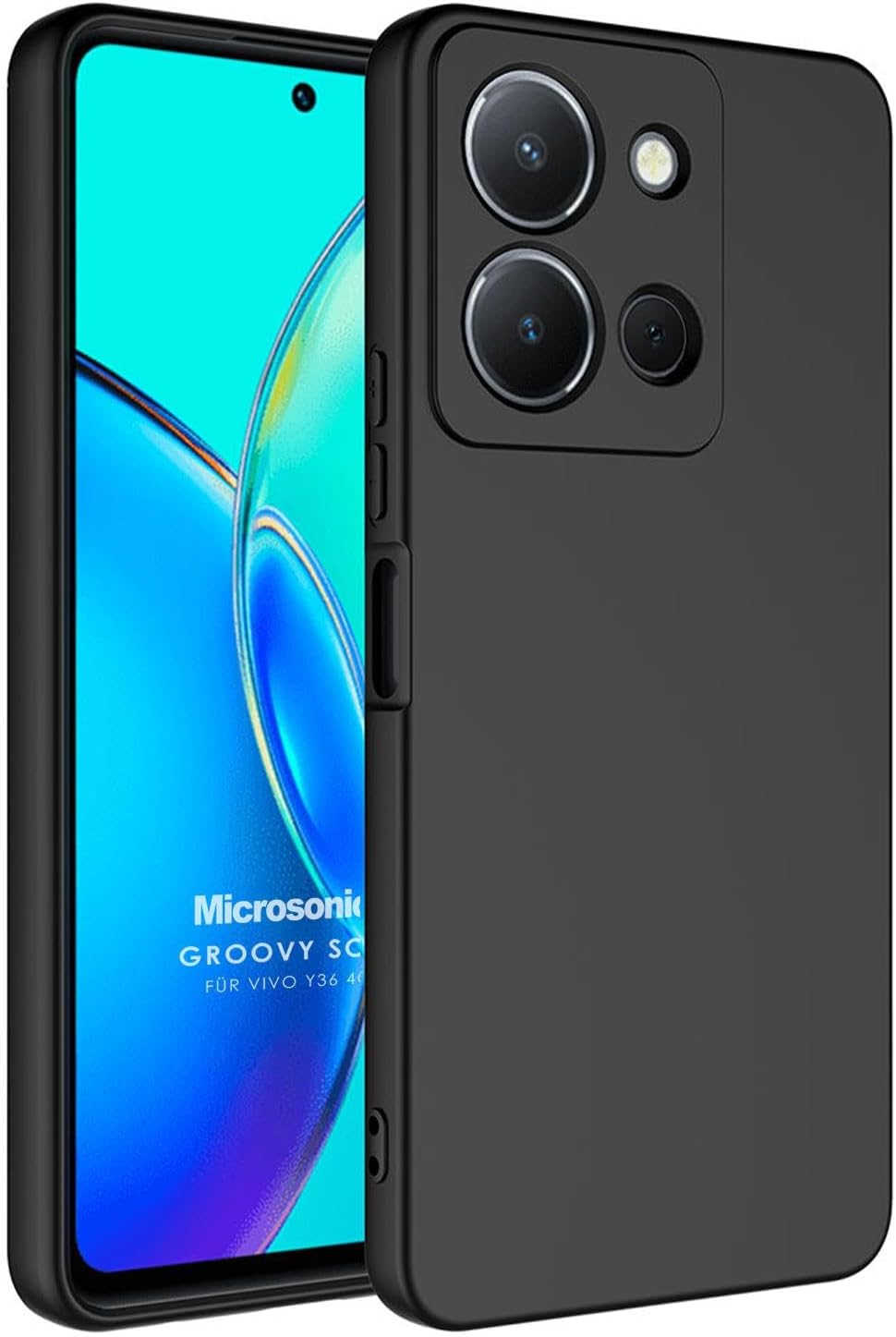 Vivo Y36 için Kılıf Groovy Soft Siyah [Y36 ile Uyumlu Kılıf - Siyah]
