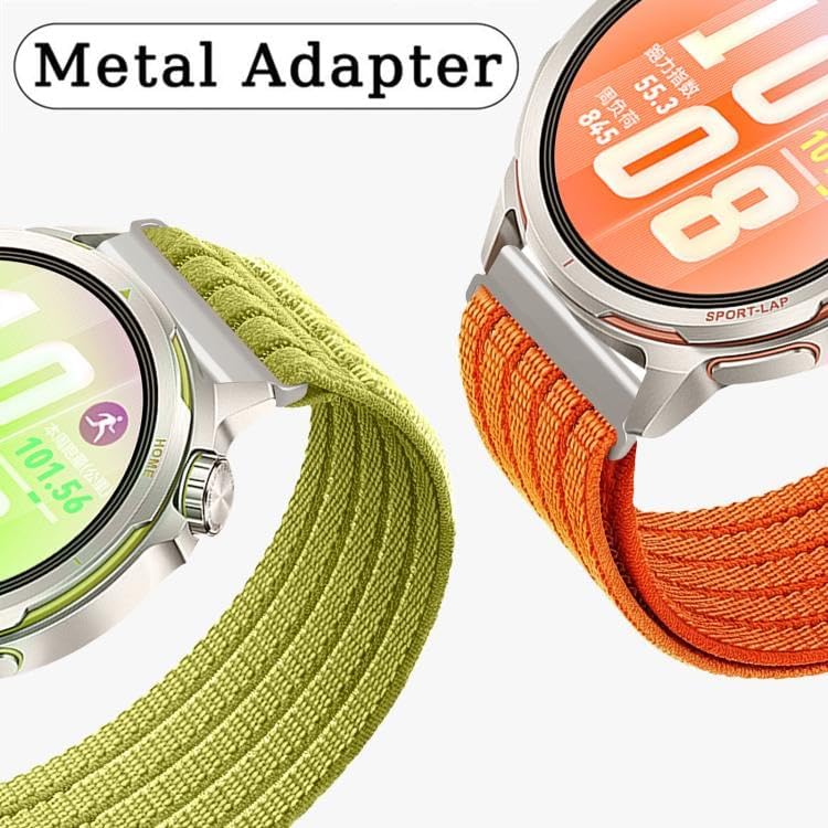 [Cloud-Feel]  ile Uyumlu 22mm Kordon GT6/GT6 Pro/GT Runner 2/GT5/GT5 Pro/GT4/GT3/GT3 Pro 46mm için Naylon Dokuma GT6 Pro Kordon Terletmeyen Nefes Alabilen GT6 46mm Kordonu