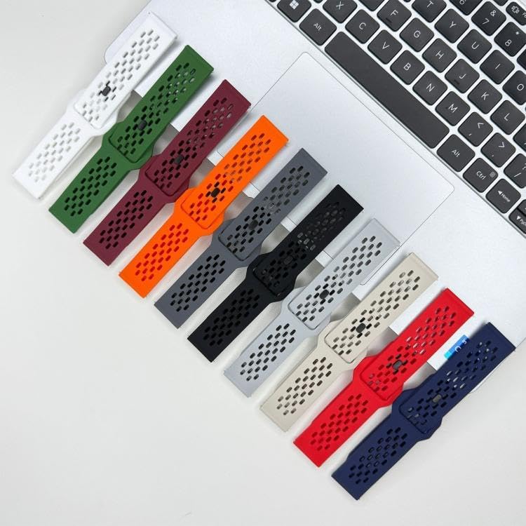 ile Uyumlu Air Loop 22mm Kordon GT6/GT6 Pro/GT5/GT5 Pro/GT4/GT3/GT3 Pro/GT2/GT2 Pro 46mm için Pin-and-Tuck Toka GT6 Pro Kordon Yumuşak Doku Nefes Alabilen Delikli GT6 Kordonu - Görsel 2