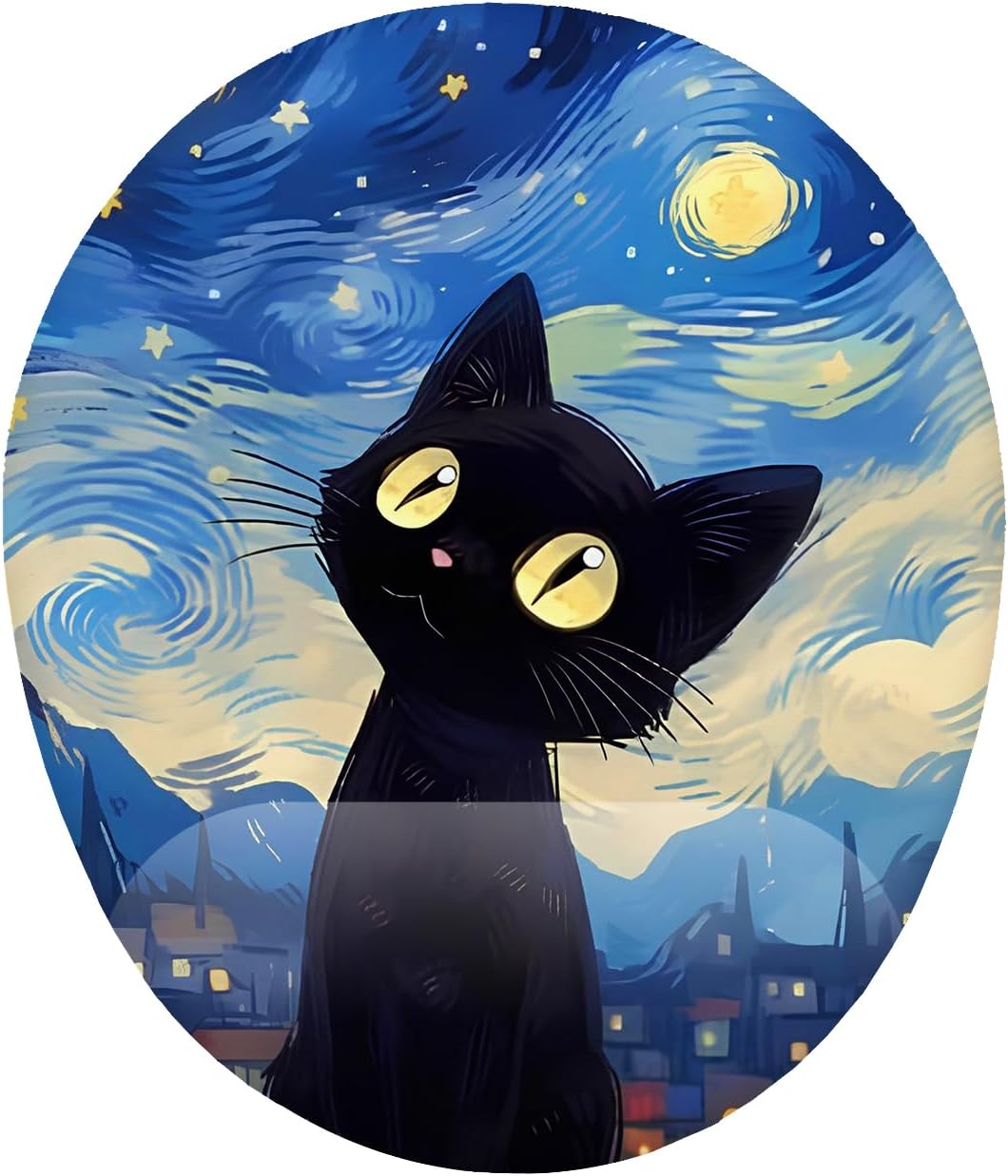 Van Gogh Kedi Bilek Destekli Mouse Pad