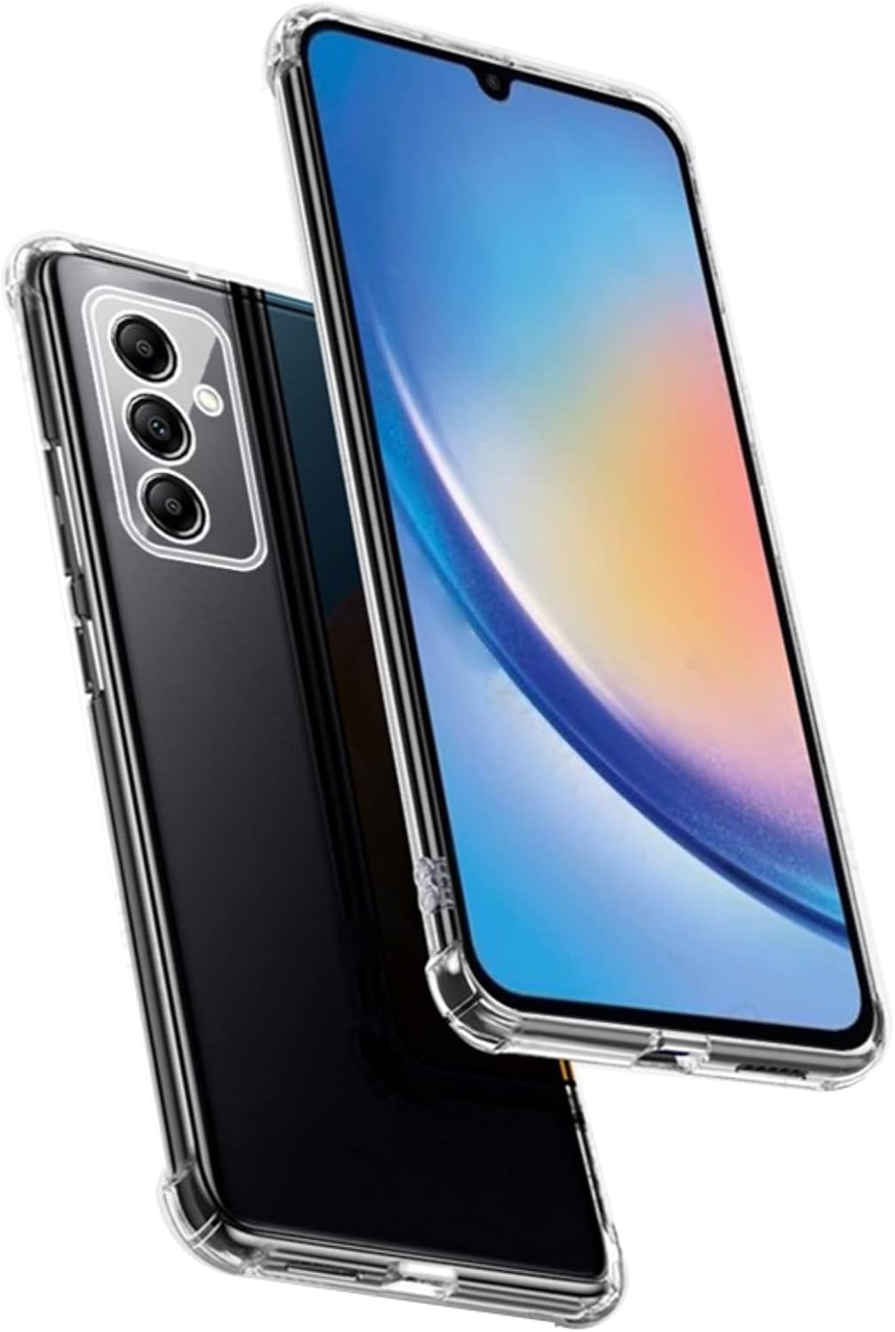 Galaxy A34 ile Uyumlu ile Uyumlu Kapak Kamera Korumalı Antishock Airbag Köşe Korumalı Silikon Şeffaf Kılıf - Görsel 3