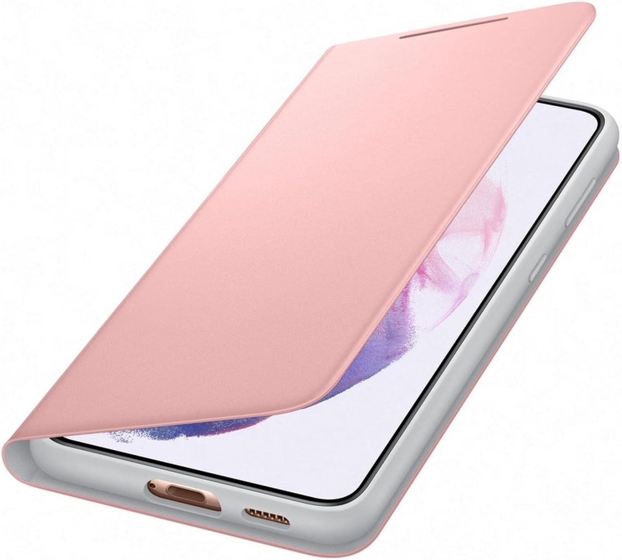 Galaxy S21+ Akıllı Led View Kılıf - Pembe