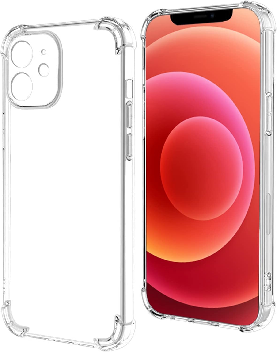 Apple iPhone 12 Mini ile uyumlu ile Uyumlu Kapak Kamera Korumalı Şeffaf Airbag Antishock Silikon Kılıf Şeffaf