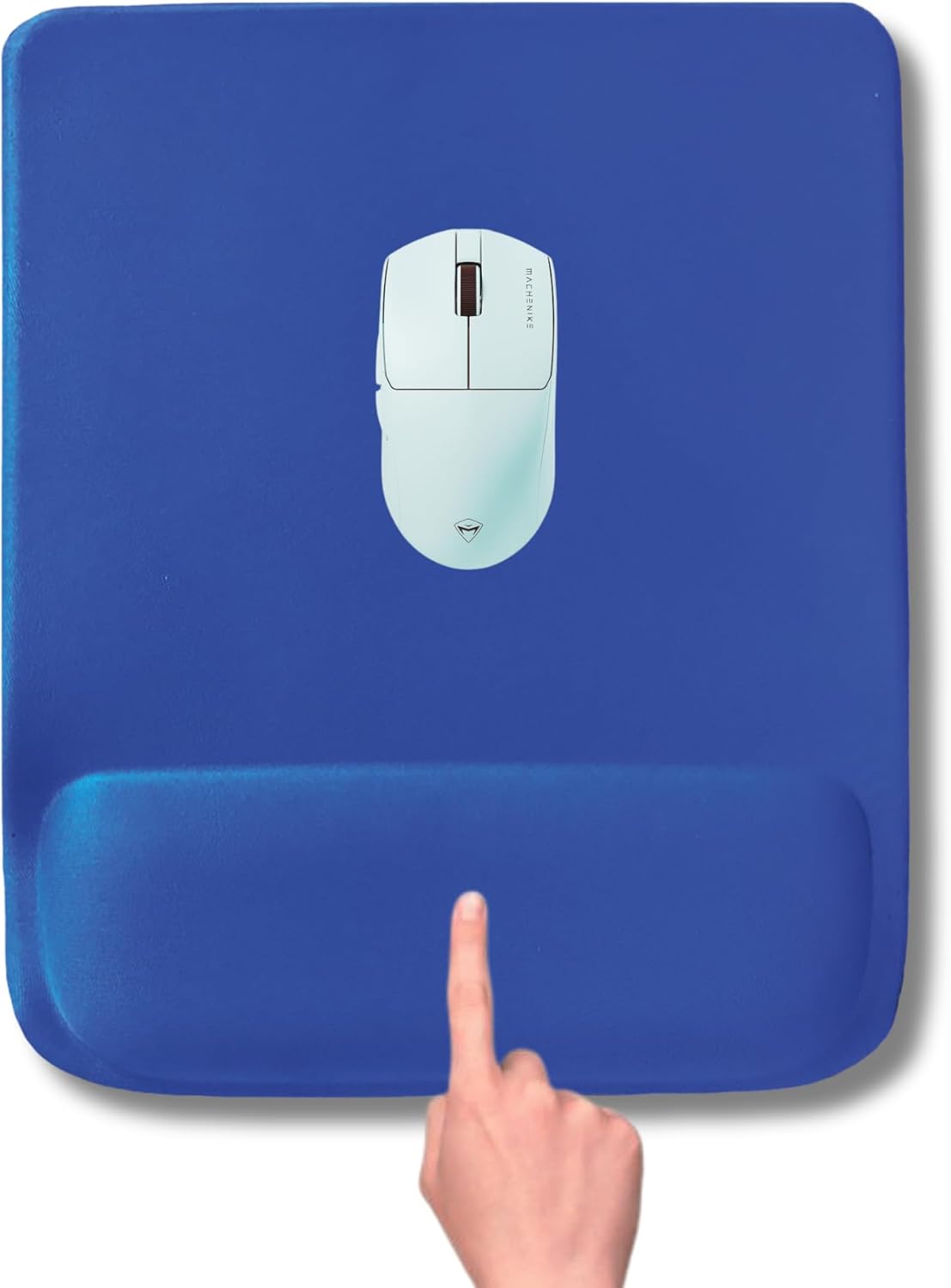 Alternative view of MP02 - Dörtgen Bilek Destekli Mouse Pad | Konfor, Kaymaz Taban, Ergonomik, Yumuşak, Ev,ofis (Mavi)