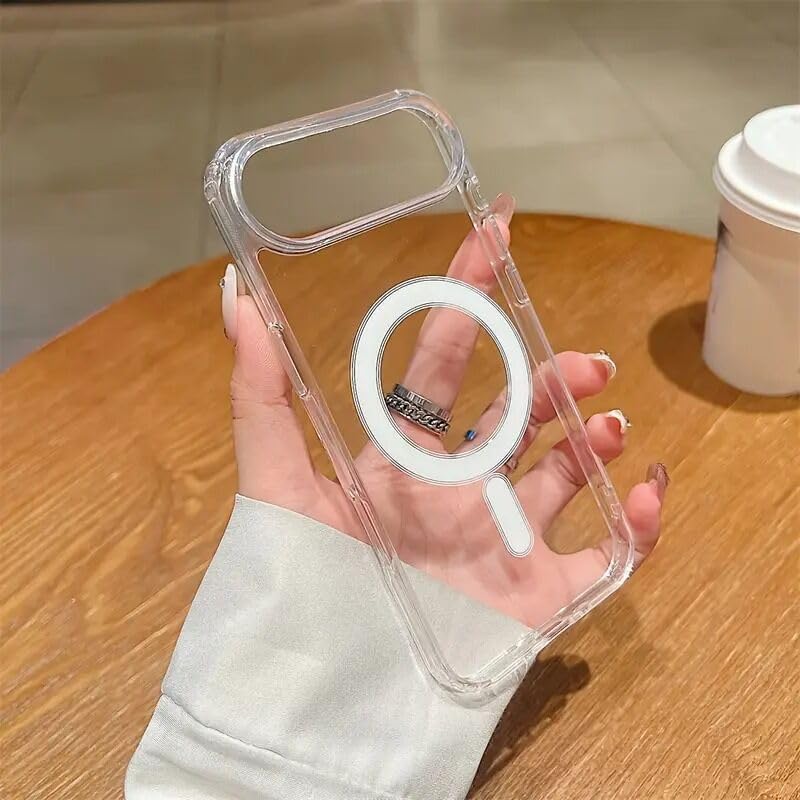 Alternative view of Apple iPhone 17 Air ile Uyumlu Kılıf  Sararmaz ClearMag Kılıf (M-Safe Uyumlu) Şeffaf