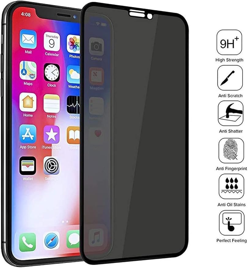 iPhone 14 Pro Max Gizli Hayalet Ekran Koruyucu, Yandan Görünmeyen Full Ekran Koruyucu Cam, Tam Gizlilik Tam Koruma. - Görsel 2