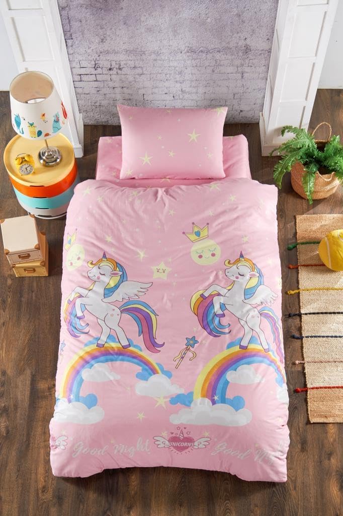 Unicorn Tek Kişilik Nevresim Takımı 160x220 cm 3 Parça