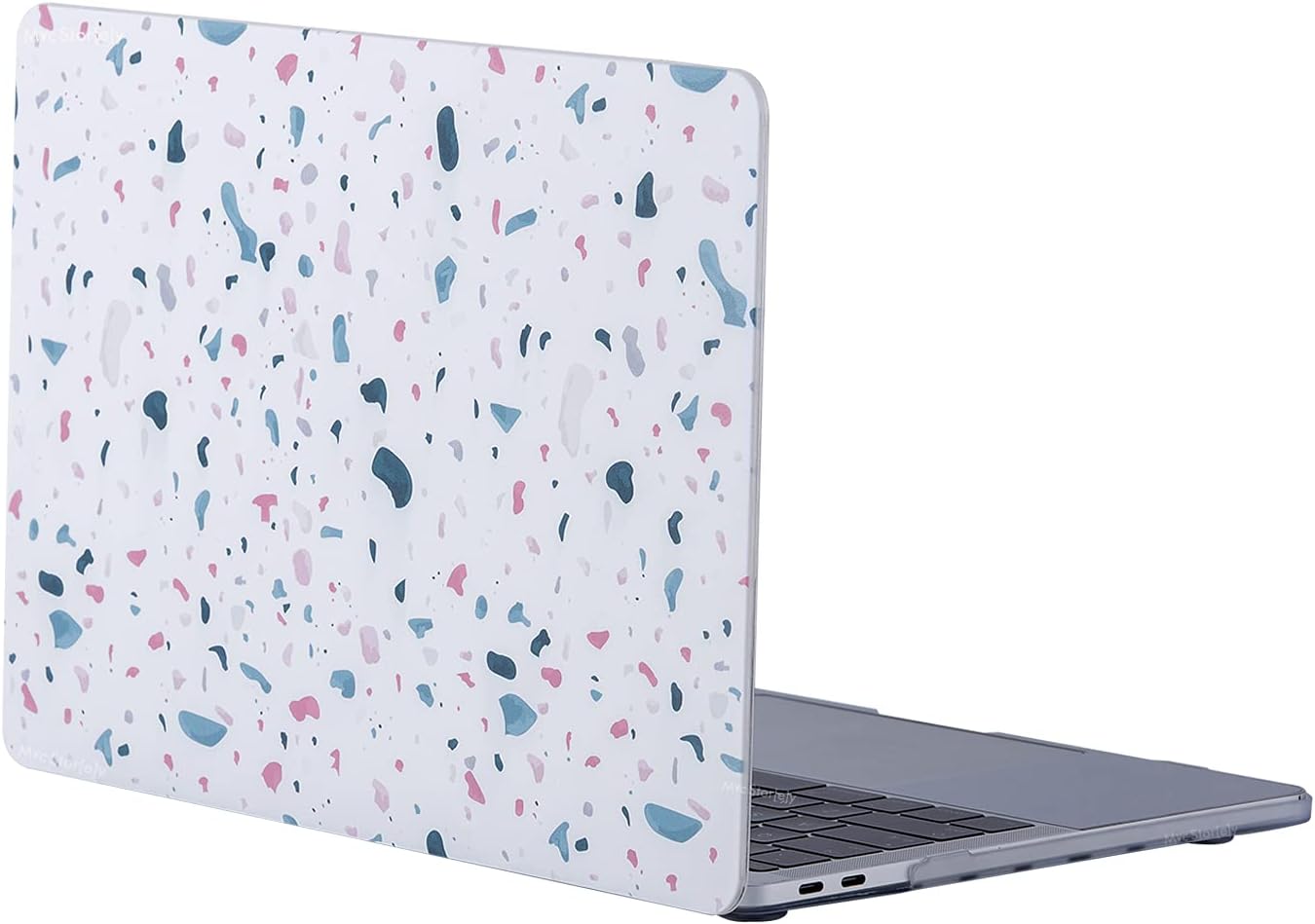 MacBook Air Kılıf 13 inç A1369 A1466 ile Uyumlu 2010-2017 Eski USBli Model | Darbeye ve Çizilmeye Dayanıklı Plastik Sert Koruyucu Kapak | Yüksek Kaliteli TerrazzoNL Desenli Hard Case Beyaz
