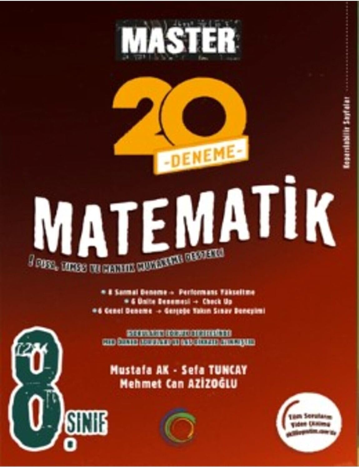 OKYANUS YAYINLARI 8. SINIF MATEMATİK 20 DENEME MASTER SERİSİ 1122