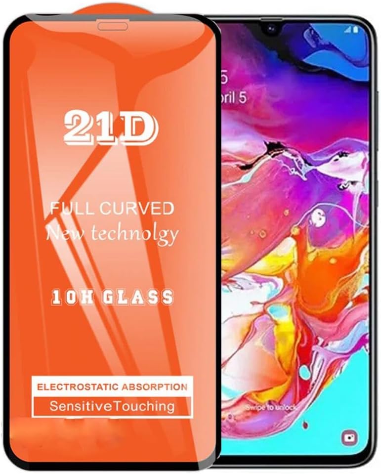 Galaxy A70 ile Uyumlu Ekran Koruyucu 21D Tam Kaplayan - Görsel 3