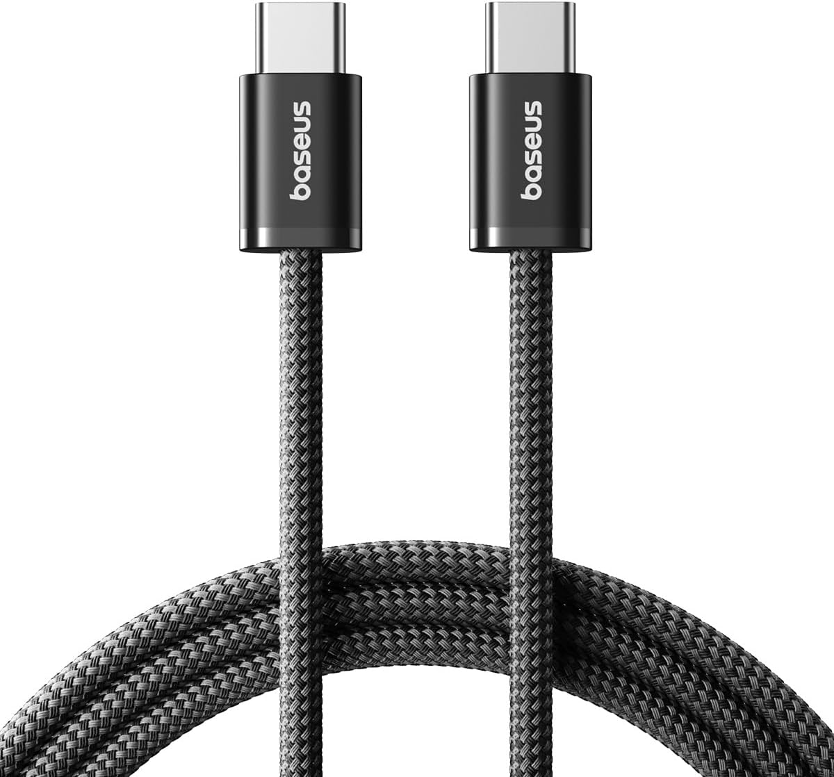 Dynamic 4 Series 100W PD Hızlı Şarj Kablosu, Type-C to Type-C Örgülü Kablo 1 Metre, iPhone 17/16/15 Pro Max, MacBook, iPad, Android, Galaxy Uyumlu 480Mbps Veri Aktarımı - Siyah - Görsel 2