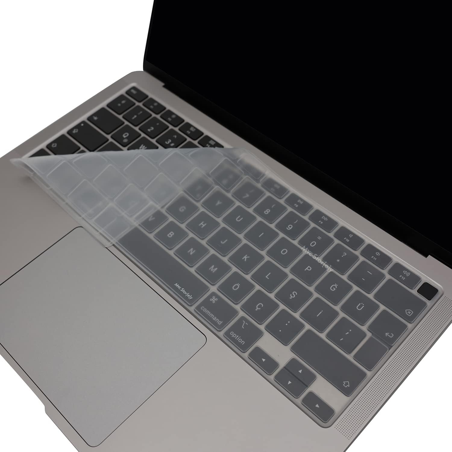 Alternative view of US İngilizce Klavye Koruyucu MacBook Air 13 A2179 A2337 M1 Uyumlu | US ANSI Amerikan Düz Enter | Silikon Keyboard Cover Şeffaf