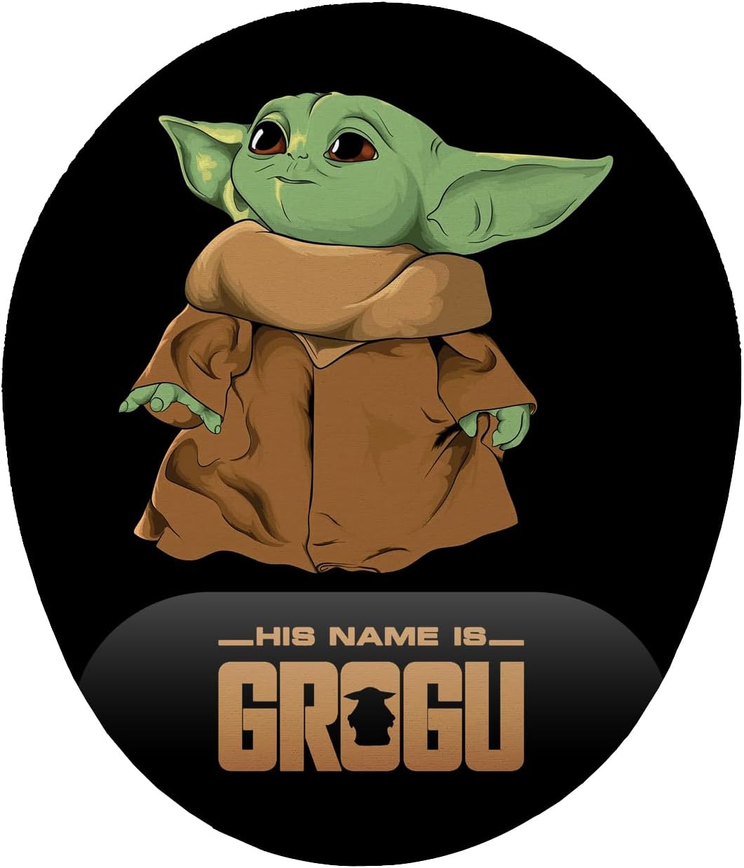 Alternative view of Grogu Baby Yoda Bilek Destekli Mouse Pad