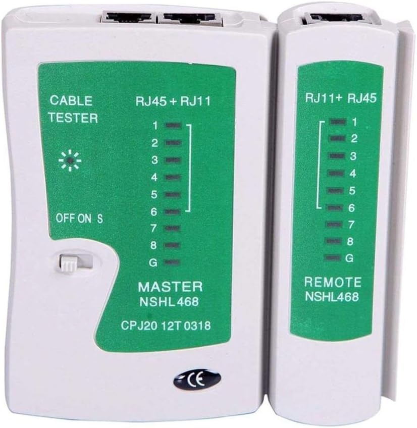 Al-4523 Rj11 Rj45 Cat5 Network Kablo Tester Test Kontrol Bağlantı Cihazı LEDli - Görsel 3