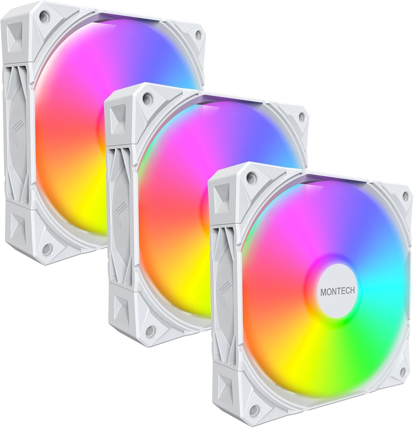 E28 ARGB 120 mm Kasa Fanı, Gelişmiş Soğutma Verimliliği için 28 mm Kalınlığında Fan, PWM 4 Pimli, FDB Rulman, Sessiz Düşük Gürültü, 2000 RPM, AIO Uyumlu (Beyaz, 3'ü 1 Arada Paket) - Görsel 3