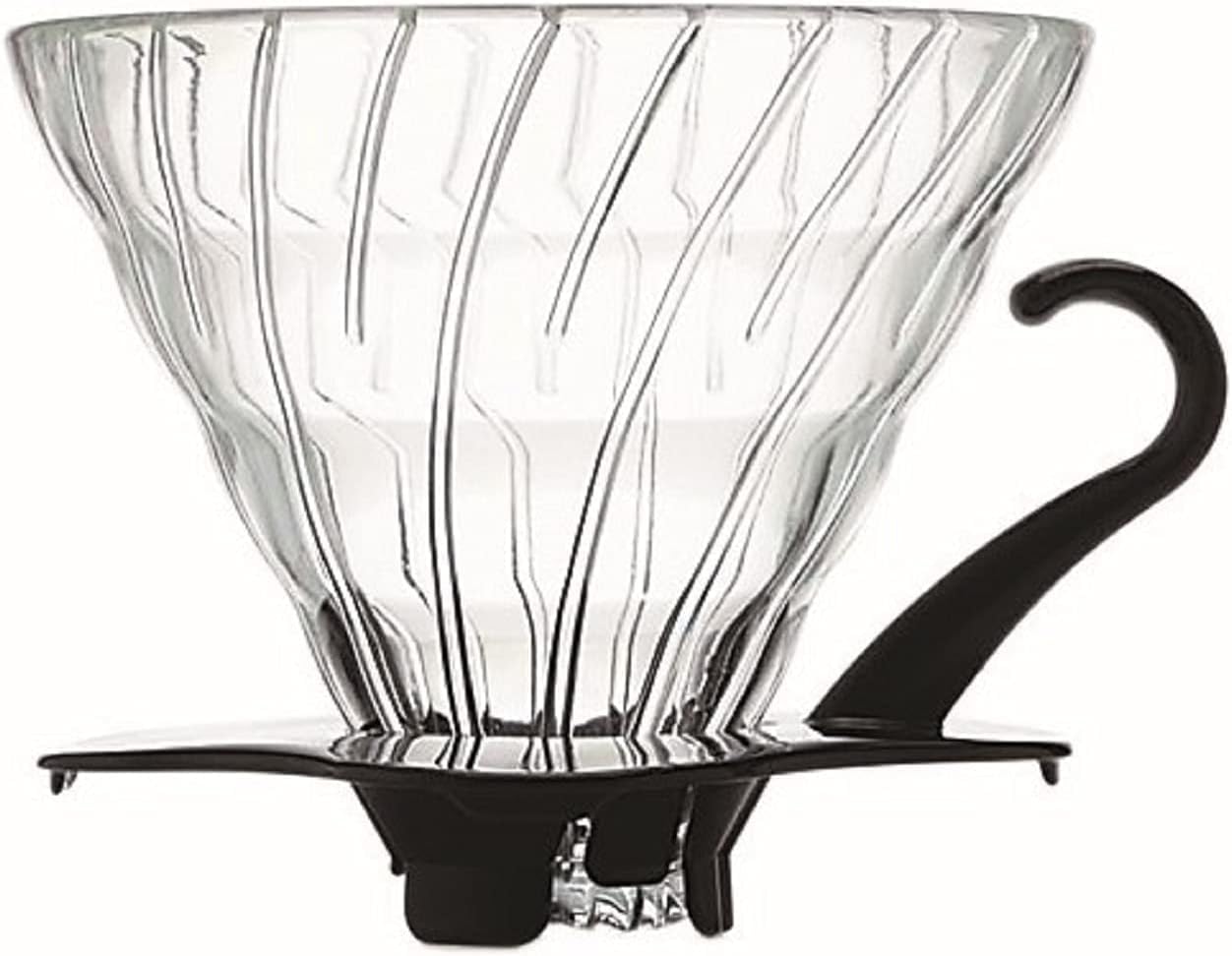Hario V60 02 Dripper (Siyah Cam) - Görsel 2