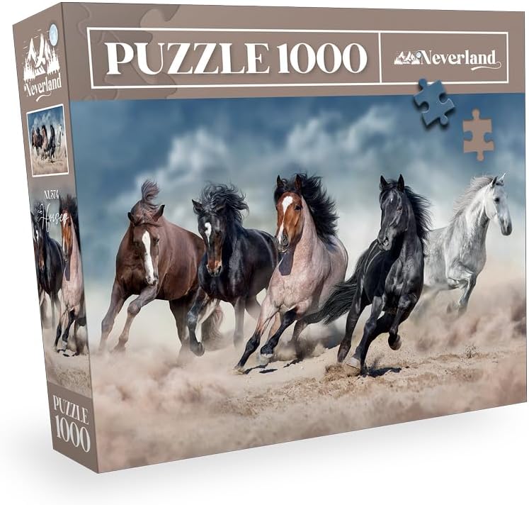 Alternative view of 1000 PARÇA PUZZLE - HORSES (ATLAR)