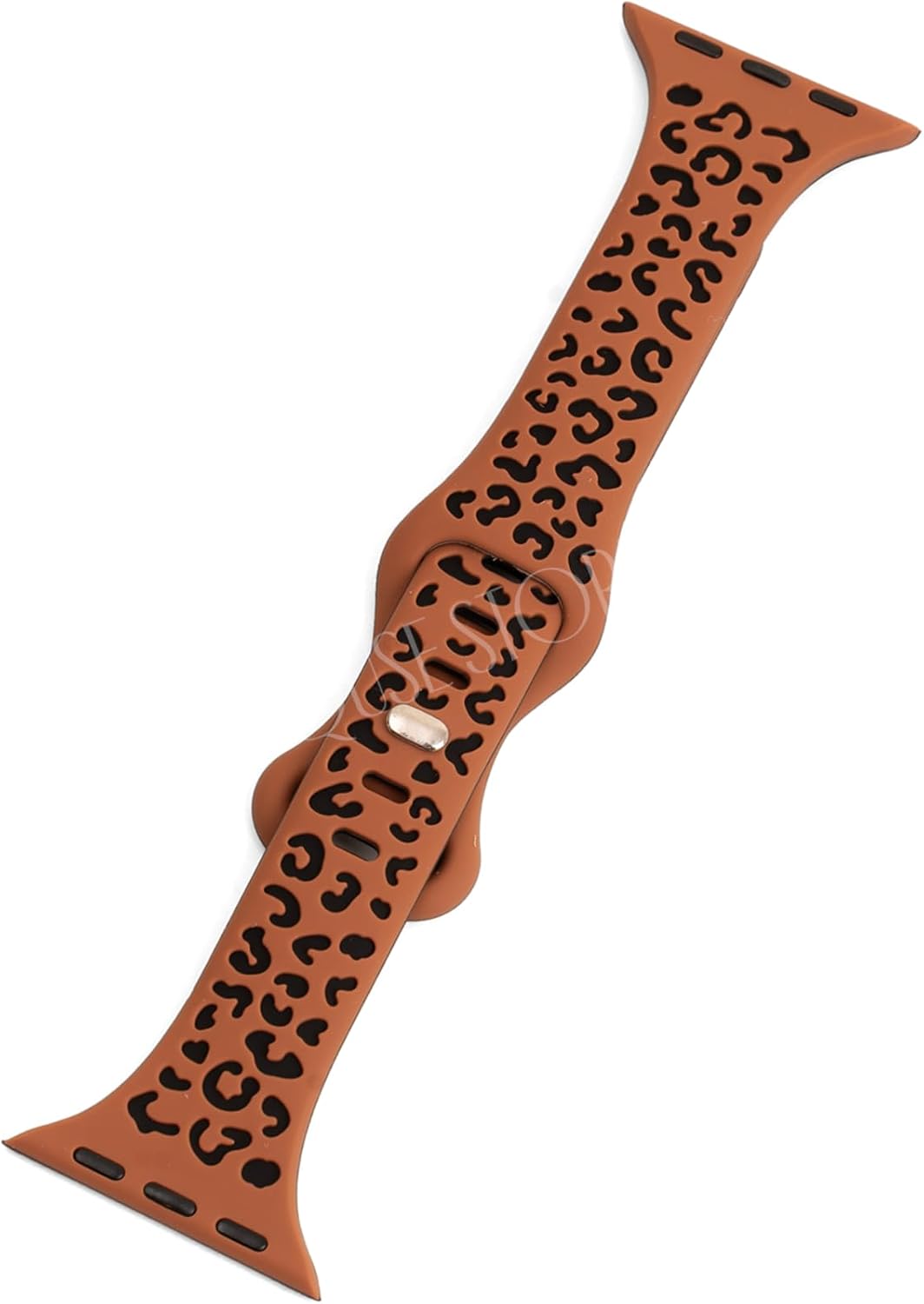 Alternative view of Apple Watch ile Uyumlu Leopar Desenli Silikon Kordon, Dokulu Oyma Tasarım, Series 10/11 42mm 45mm 44mm 46mm 41mm 40mm 38mm SE