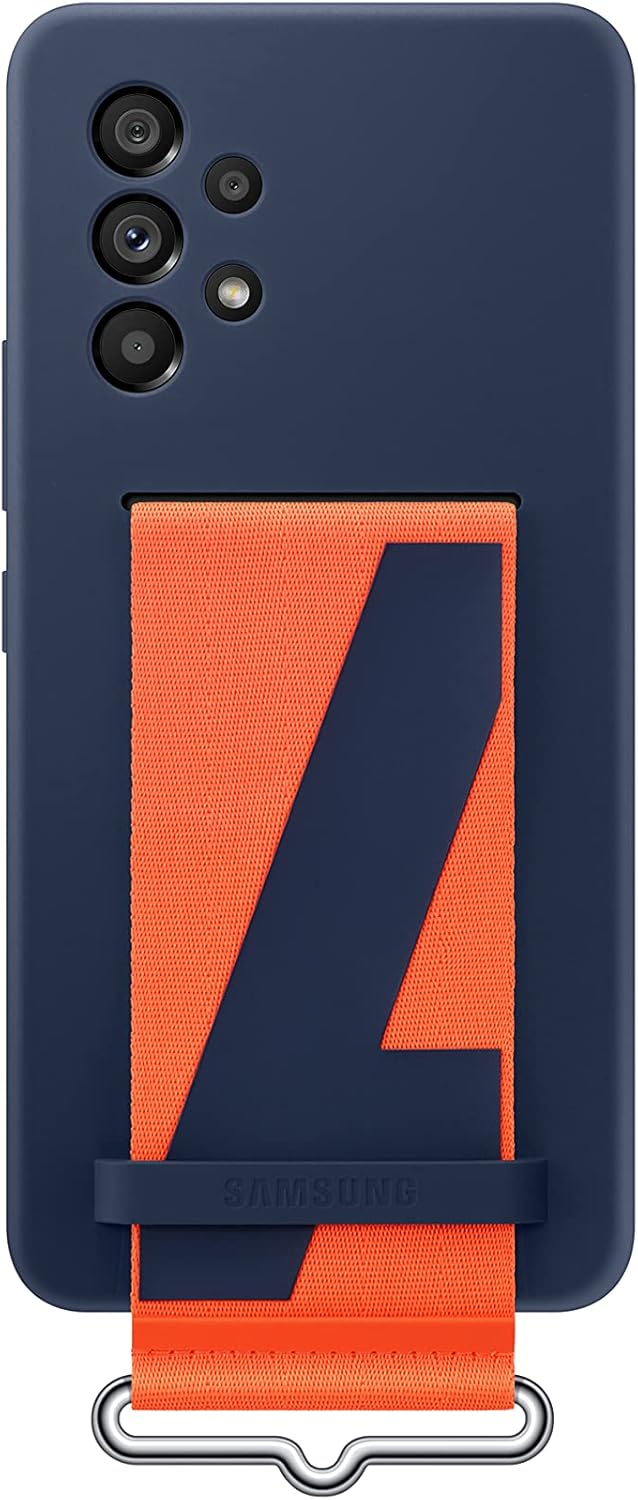 Galaxy A53 Kordonlu Silikon Kılıf - Lacivert - Görsel 3