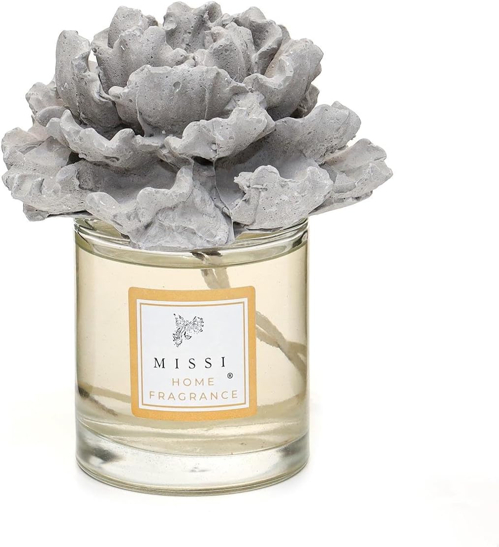 Alternative view of 200 ml Gri Seramik Çiçek Taşlı Black Orchid Oda Kokusu