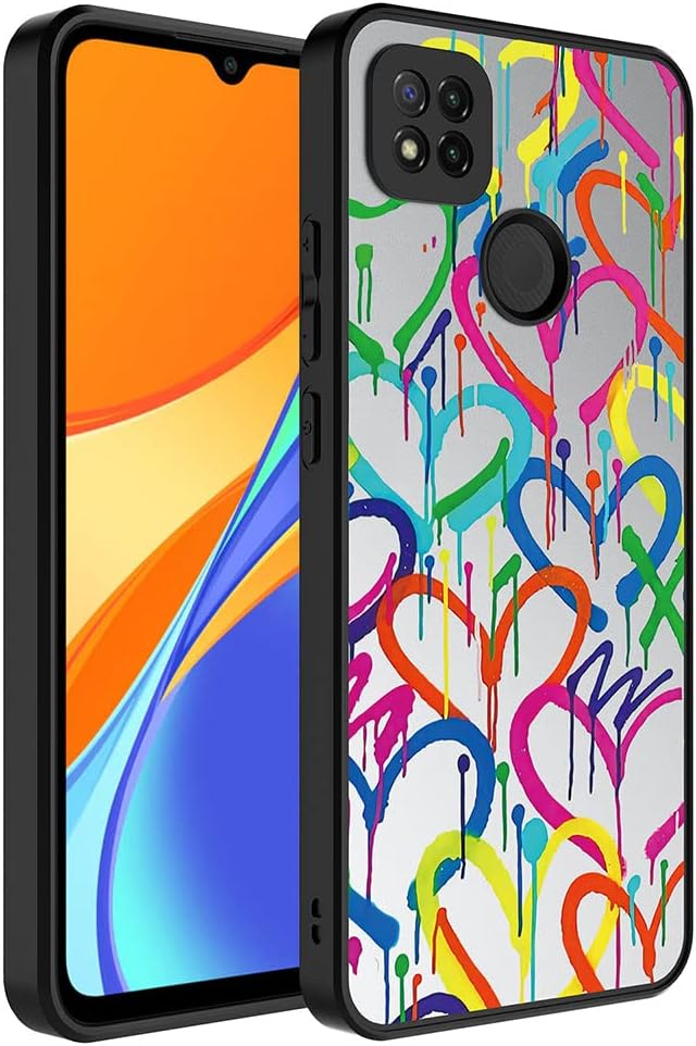 Spia Xiaomi Redmi 9C Kılıf Kalp Echo Kapak Dayanıklı Darbe Karşıtı Koruyucu Tasarım (Xiaomi Redmi 9C, Kalp) - Görsel 2