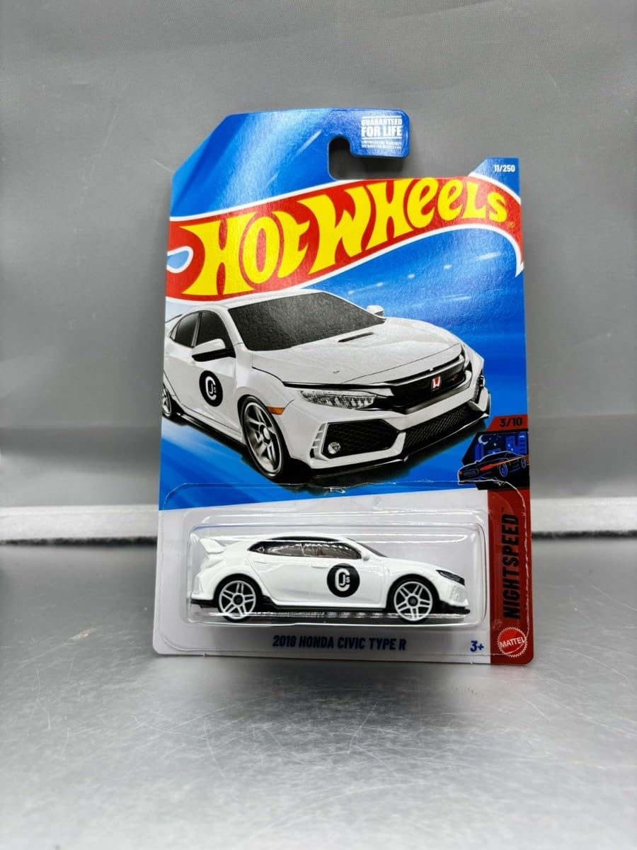 Alternative view of 2018 Honda Civic Type R UZUN KART Nightspeed Serisi, 3/10, Koleksiyon Parçası, Beyaz oyuncak araba