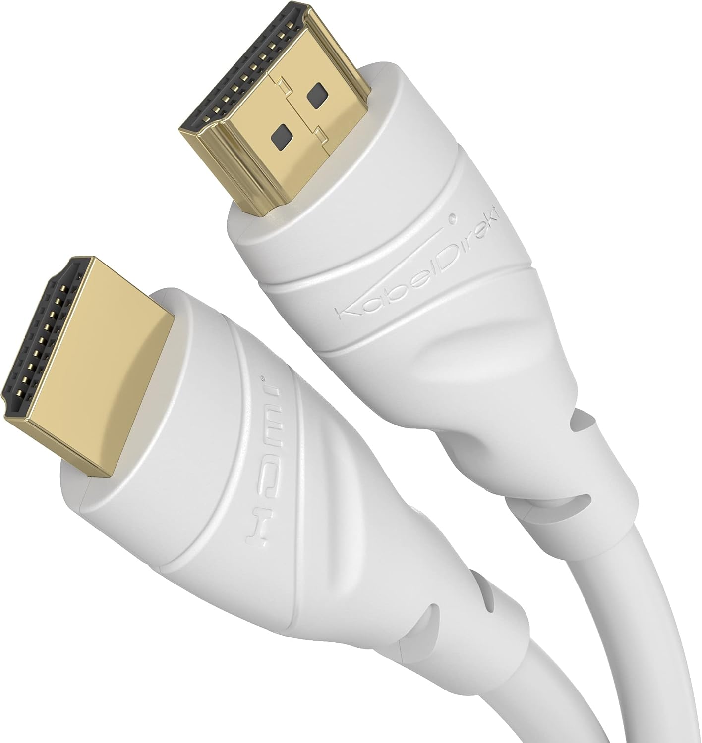 Alternative view of – 4K HDMI Kablosu – 20m – 0,15-22,5m arasında mevcut – Her HDMI bağlantısı için (4K@60Hz, Yüksek Hızlı Ethernet, TV, Blu-ray, PS5, Xbox Series, Switch – beyaz)